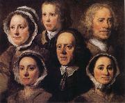 Heads of Six of Hogarth's Servants